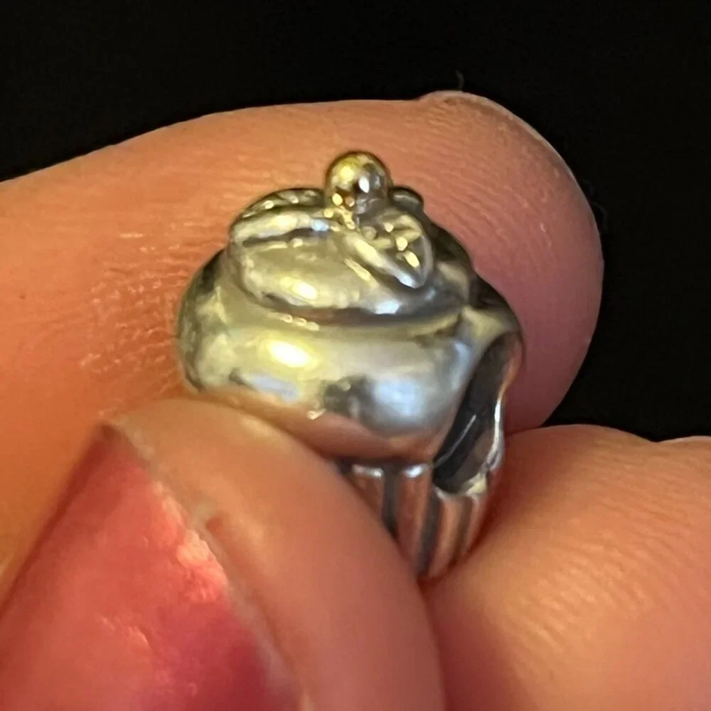 Pandora Cupcake Charm – 14K Gold & Sterling Silver– ALE 925 – Retired - Picture 6 of 8